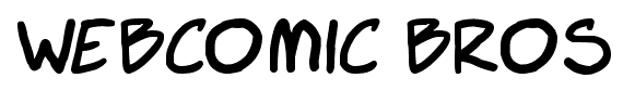 Webcomic Bros font