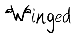 Winged font