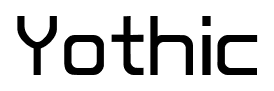 Yothic font