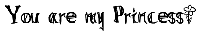 You are my Princess~ font