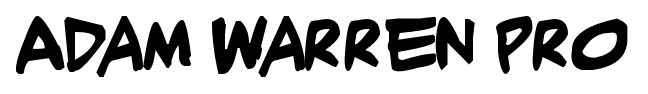 Adam Warren Pro font