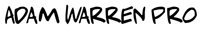Adam Warren Pro font