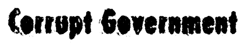 Corrupt Government font