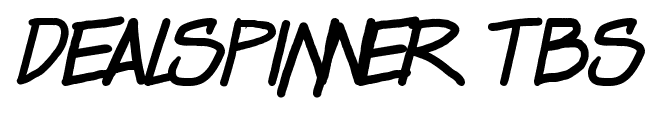 Dealspinner TBS font