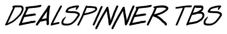 Dealspinner TBS font