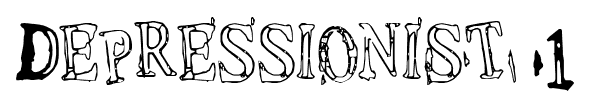 Depressionist 1 font