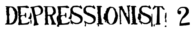 DEPRESSIONIST 2 font