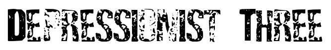 Depressionist Three font