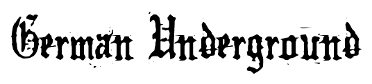 German Underground font