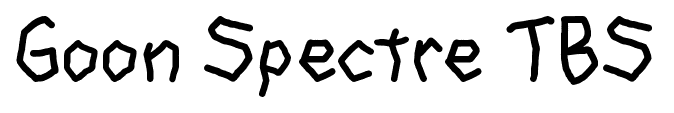Goon Spectre TBS font