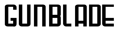 Gunblade font