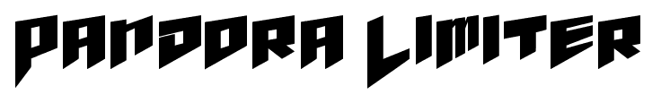 Pandora Limiter font