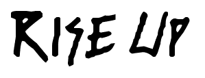 Rise Up font