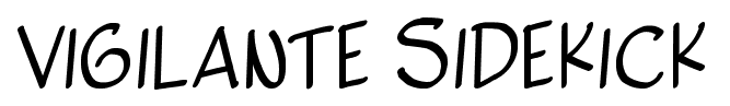 Vigilante Sidekick font