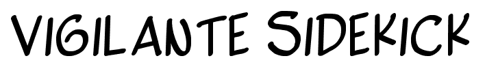 Vigilante Sidekick font
