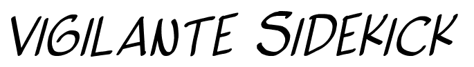 Vigilante Sidekick font