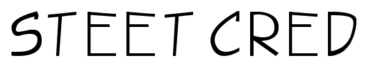 Steet Cred font