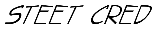 Steet Cred font