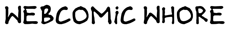 Webcomic Whore font