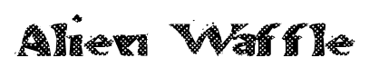 Alien Waffle font