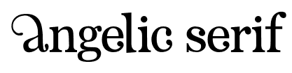 Angelic Serif font
