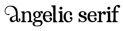Angelic Serif font