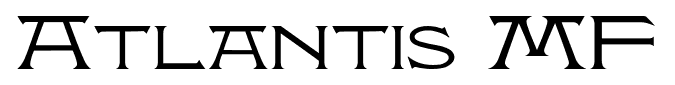 Atlantis MF font