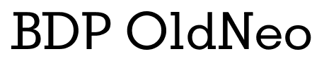 BDP OldNeo font