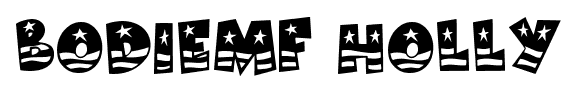 BodieMF Holly font