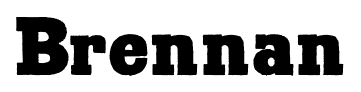 Brennan font