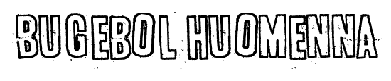 Bugebol huomenna font
