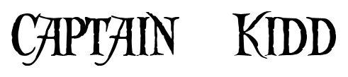 Captain Kidd font
