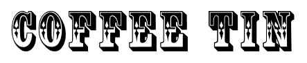 Coffee Tin font