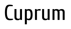 Cuprum font