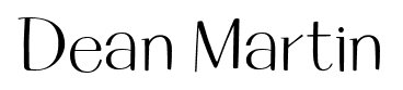 Dean Martin font