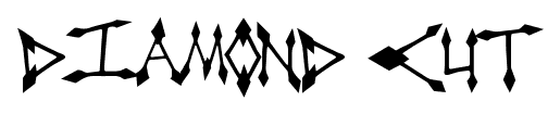 Diamond Cut font