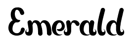 Emerald font
