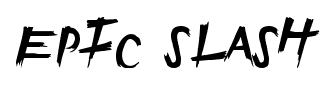Epic Slash font