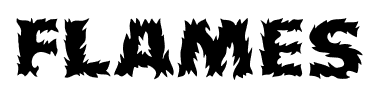 Flames font