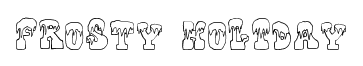 Frosty Holiday font