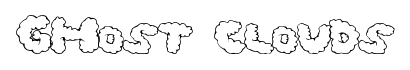 Ghost Clouds font