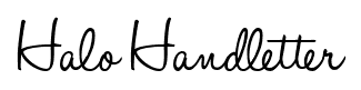 Halo Handletter font