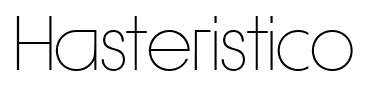 Hasteristico font