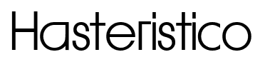 Hasteristico font