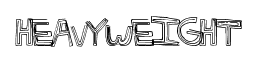 HeavyWeight font