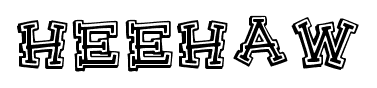 HeeHaw font