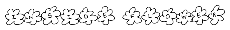 Inside Flower font