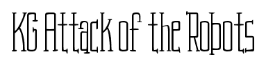 KG Attack of the Robots font