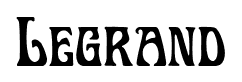 Legrand font
