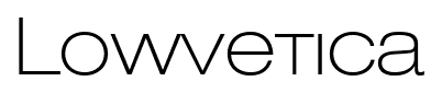 Lowvetica font